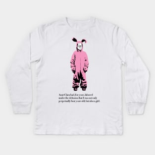 Pink Nightmare- Christmas Story Kids Long Sleeve T-Shirt